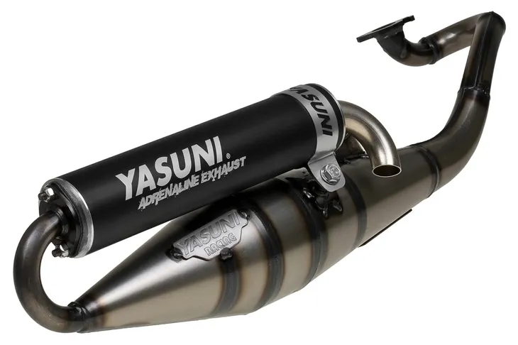 Wydech Yasuni Z Aluminium Black, Minarelli leżące (E) / Aprilia Rally Sonic