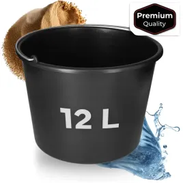 wiadro-budowlane-12l-wiadra-plastikowe-gospodarcze-czarne-mocne-12-litrow