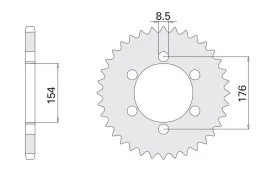 zebatka-tylna-530-43z-vfr-750-vfr-800-jtr1340-43