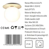 mleczna-kula-plafon-stan-nowy