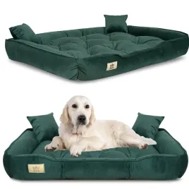 legowisko-dla-duzego-psa-115x95-cm-welur-zielone-l-xl