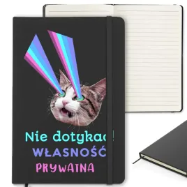 notes-czarny-w-linie-nie-dotykac-wlasnosc-prywatna-120-kartek-wiele-wzorow