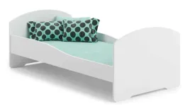 lozko-dzieciece-luk-140x70-biale-dla-dziewczynki-i-chlopca-materac