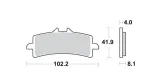 klocki-ham-przod-sbs-triumph-1050-speed-16-stan-nowy