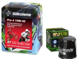 olej-do-motocykla-silkolene-pro-4-10w40-filtr