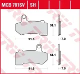 klocki-przod-trw-harley-flhtcu-1690-electra-10-stan-nowy
