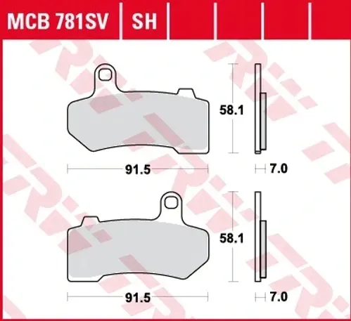 klocki-przod-trw-harley-flhtcu-1690-electra-10-stan-nowy