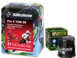 olej-do-motocykla-silkolene-pro-4-10w50-filtr