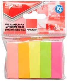 office-zakladki-indeksujace-papierowe-15x50-5x100