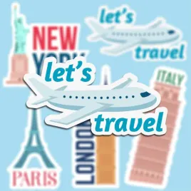 naklejki-na-walizke-sticker-let-s-travel-5-szt