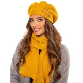 vivisence-7007kmpl-cieply-komplet-beret-i-szalik-miodowy