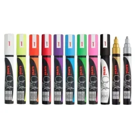 uni-marker-kredowy-chalk-kreda-pwe-5m-zestaw-11kol