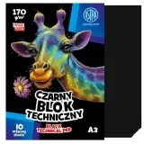 astra-blok-techniczny-a3-10-czarny-170g