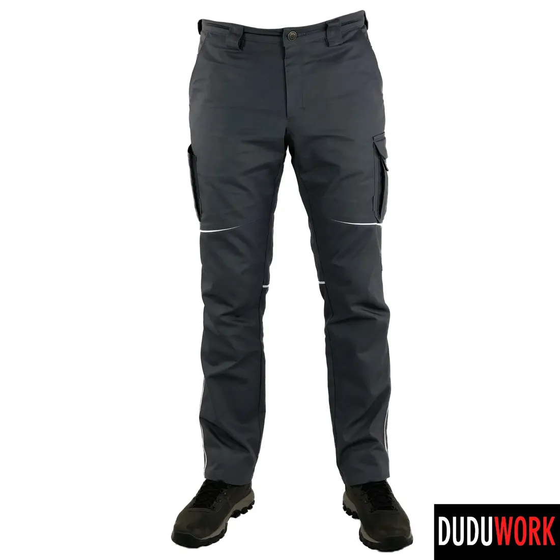spodnie-robocze-duduwork-solidne-szare-roz-58-stan-nowy