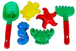 zestaw-do-piasku-morskie-lopatka-grabki-4-foremki-hemar