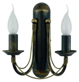lampa-scienna-do-pokoju-domu-kinkiet-swiecznikowy-ares-czarny-zloty-2xe14