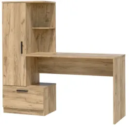 biurko-z-regalem-komputerowe-szkolne-z-polkami-szuflada-nowoczesne-kolory