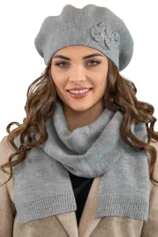komplet-na-zime-cieply-beret-i-szalik-jasnoszary-vivisence-7006kmpl