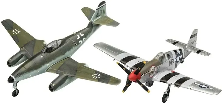 model-set-messerschmitt-me262-p-51b-mustang-okres-ii-wojna-swiatowa