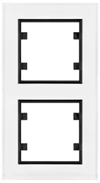 lumina-passion-ramka-2-krotna-pionowa-szklo-biale