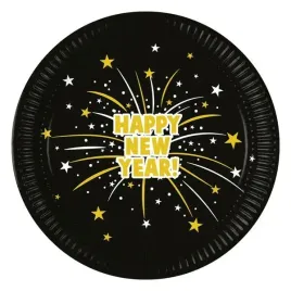talerzyki-papierowe-czarne-sylwester-happy-new-year-23-cm-8-szt