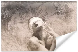fototapeta-do-sypialni-abstrakcja-portret-kobieta-styl-vintage-450x300