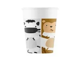 kubeczki-papierowe-zoo-zwierzeta-zwierzatka-nadruk-200-ml-8-szt