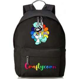 plecak-do-szkoly-czarny-wyprawka-szkolna-smilling-critters-craftycorn-wzory