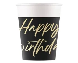 kubeczki-papierowe-happy-birthday-czarne-urodziny-200-ml-8-szt
