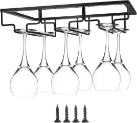 wieszak-na-kieliszki-do-wina-uchwyt-wiszacy-sufitowy-czarny-3-rzedy-trwaly