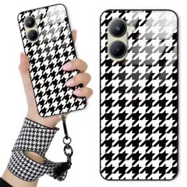 etui-do-realme-c33-obudowa-case-glass-szklane-quick-smycz-pepitka-kratka