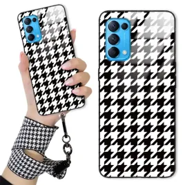 etui-do-oppo-reno-5-obudowa-case-glass-szklane-quick-smycz-pepitka-kratka