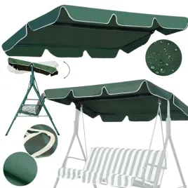 daszek-do-hustawki-ogrodowej-164x114-dach-oslona-zielony-mocny-material