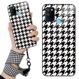 etui-do-realme-c17-obudowa-case-glass-szklane-quick-smycz-pepitka-kratka