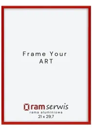 rama-aluminiowa-21x297-czerwona-ramka-dyplom-zdjecie-plakat-297x21