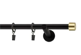karnisz-metalowy-pojedynczy-czarno-zloty-300cm-19mm-rozne-wzory-zakonczen