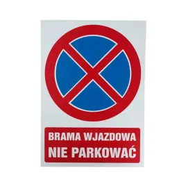 tablica-pcv-tabliczka-brama-wjazdowa-nie-parkowac-35x25-cm