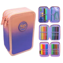coolpack-piornik-szkolny-potrojny-wyposazenie-kredki-pisaki-berry
