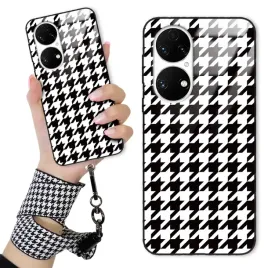 etui-do-huawei-p50-obudowa-case-glass-szklane-quick-smycz-pepitka-kratka