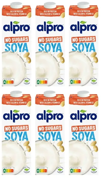 ALPRO NAPÓJ SOJOWY Z DODATKIEM WAPNIA I WITAMIN BEZ CUKRU 6x 1L