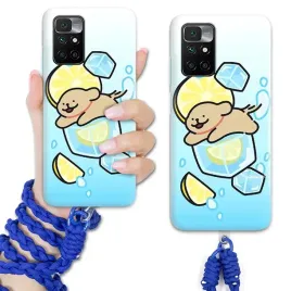 etui-do-xiaomi-redmi-10-niebieski-sznurek-quick-kawaii-dogs-wzory