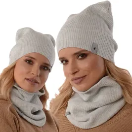damski-zestaw-czapka-z-kominem-polski-producenta-szalik-tuba-beanie