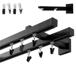 karnisz-kwadratowy-loft-podwojny-20-20mm-czarny-mat-320cm-szyna-z-zabkami