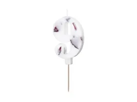 swieczka-urodzinowa-cyfra-9-biala-z-platkami-kwiatow-8-cm