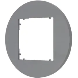 ramka-pojedyncza-do-lacznikow-i-gniazd-karlik-mini-okragla-szary-mat