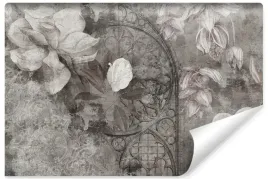 fototapeta-do-sypialni-ornamenty-abstrakcyjne-kwiaty-magnolie-450x300