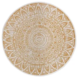 dywan-na-taras-okragly-100cm-zolto-kremowydwustronnytarasowy