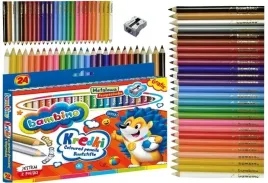 kredki-bambino-24-kolory-grube-zlota-srebrna-gratis-temperowka-metalowa