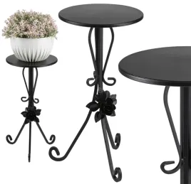 czarny-metalowy-kwietnik-z-ozdobna-roza-stojak-na-kwiaty-rosliny-55-cm