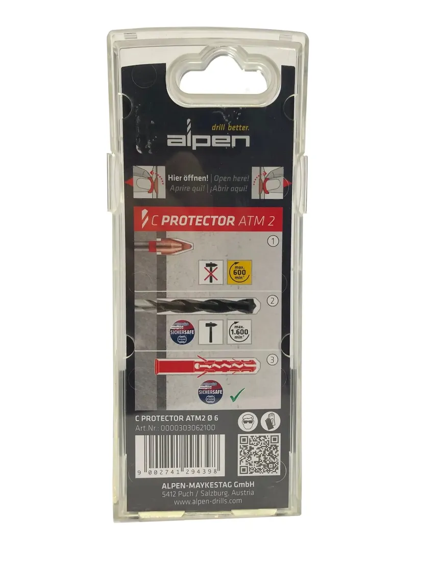 alpen-c-protector-atm2-zestaw-wiertel-beton-gres-stan-nowy